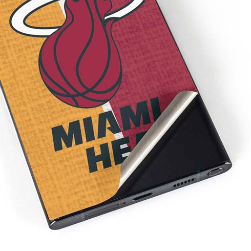 NBA Miami Heat Canvas Galaxy S25 Ultra Skin